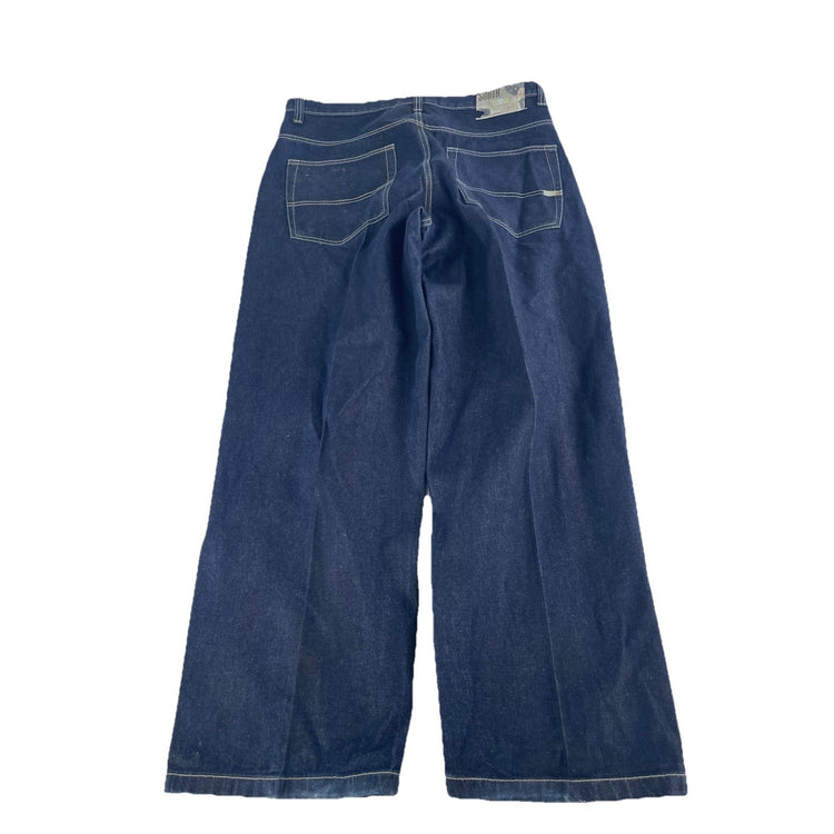 Mens Southpole Relaxed Fit Baggy Streetwear Dark Wash Blue Jeans Size 38