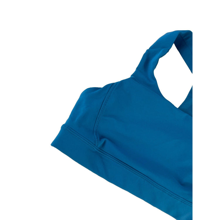 Womens Lululemon Bright Teal Turquoise Blue Medium Support Sports Bra Size 6
