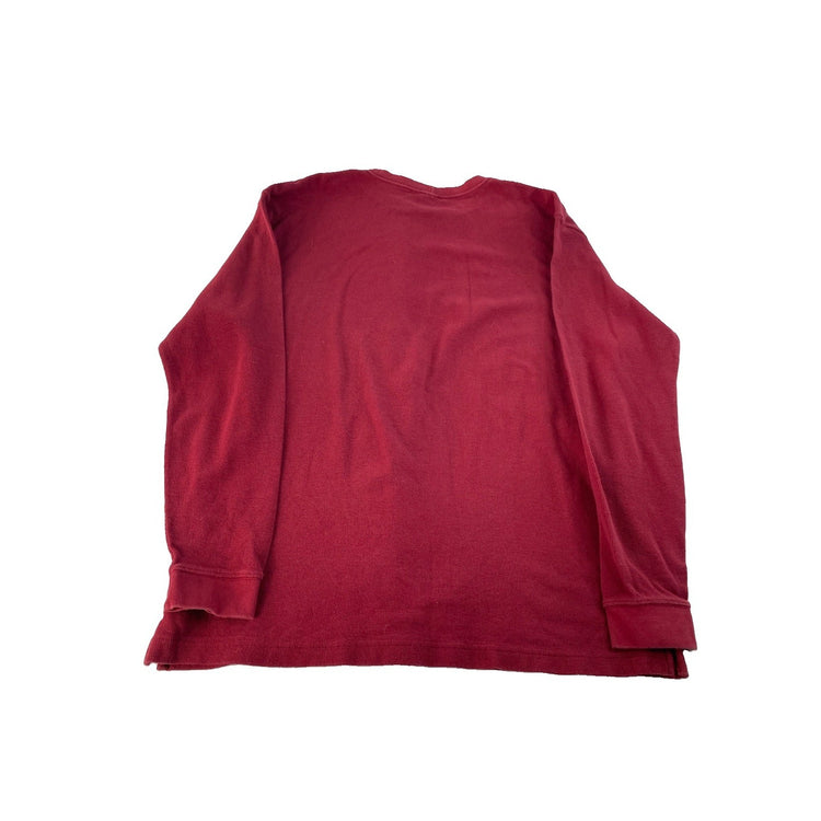 Men's Carhartt Long Sleeve Graphic Pollover Shirt Red Size XL