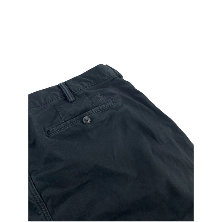 Mens Polo Ralph Lauren Size 38X32 Black Slacks