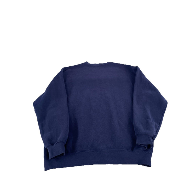 Men’s Vintage Lee Heavyweight Many Blue UTMB Galveston Sweater Size Large