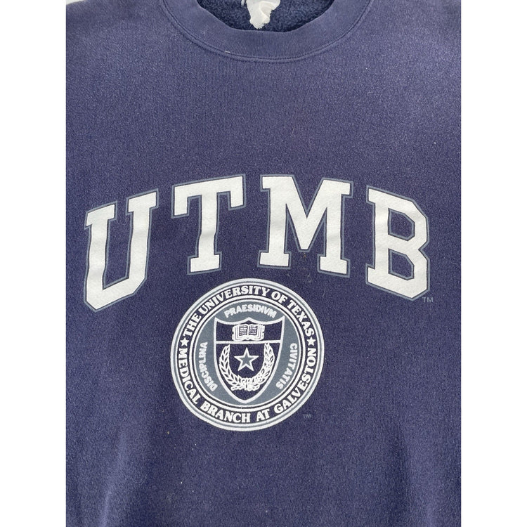 Men’s Vintage Lee Heavyweight Many Blue UTMB Galveston Sweater Size Large