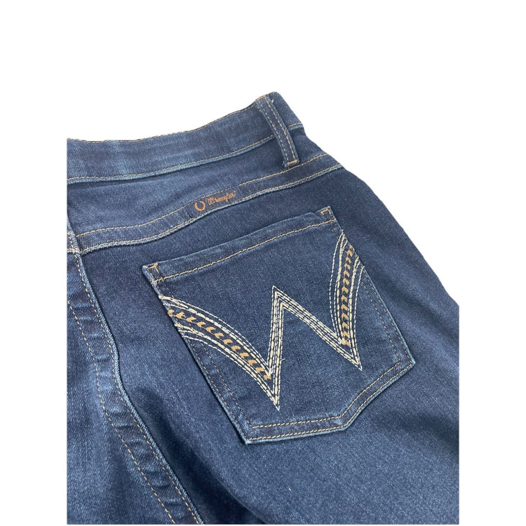 Women’s Wrangler Q-Baby Ultimate Riding Jeans Bootcut Dark Wash Jeans Size 7x32