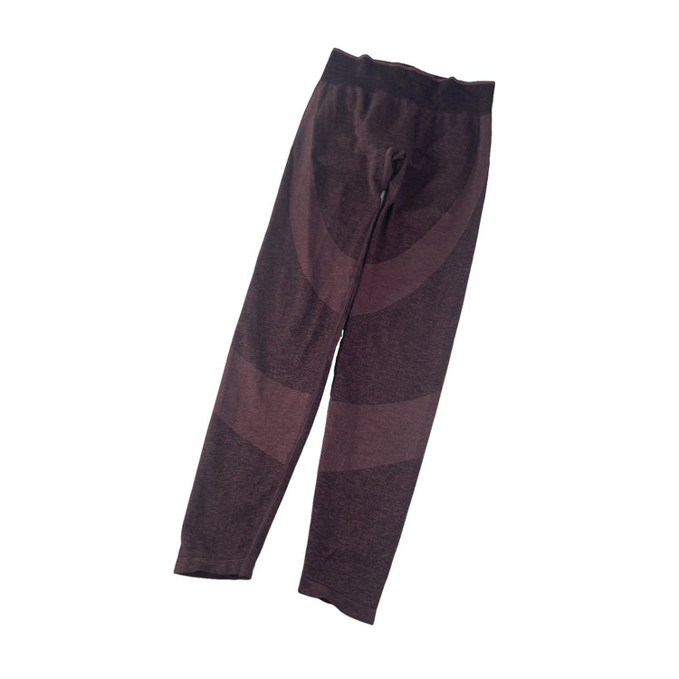Womens PINk Victorias Secret Maroon Seamless Leggings Size Small