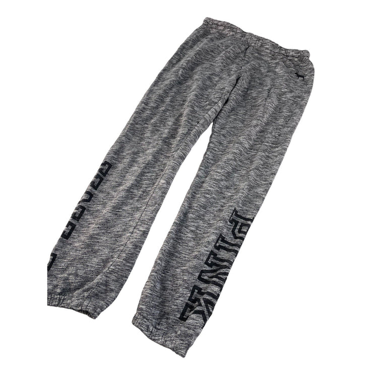 Women's Victoria's Secret PINK Grey Marl Logo Jogger Sweatpants Size S