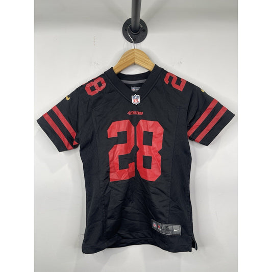 YOUTH SAN FRANCISCO 49ERS NFL SHIRT JERSEY NIKE CARLOS HYDE SZ SMALL