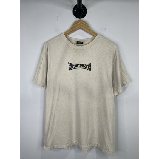 Vintage 90's Yaga peace Be With You TShirt Size Large Single Stitch Made In USA