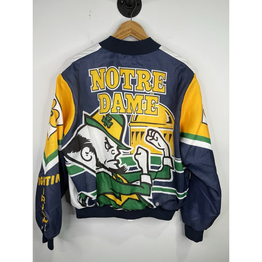 Vintage 80s University Of Notre Dame Chalkline Jacket Size L
