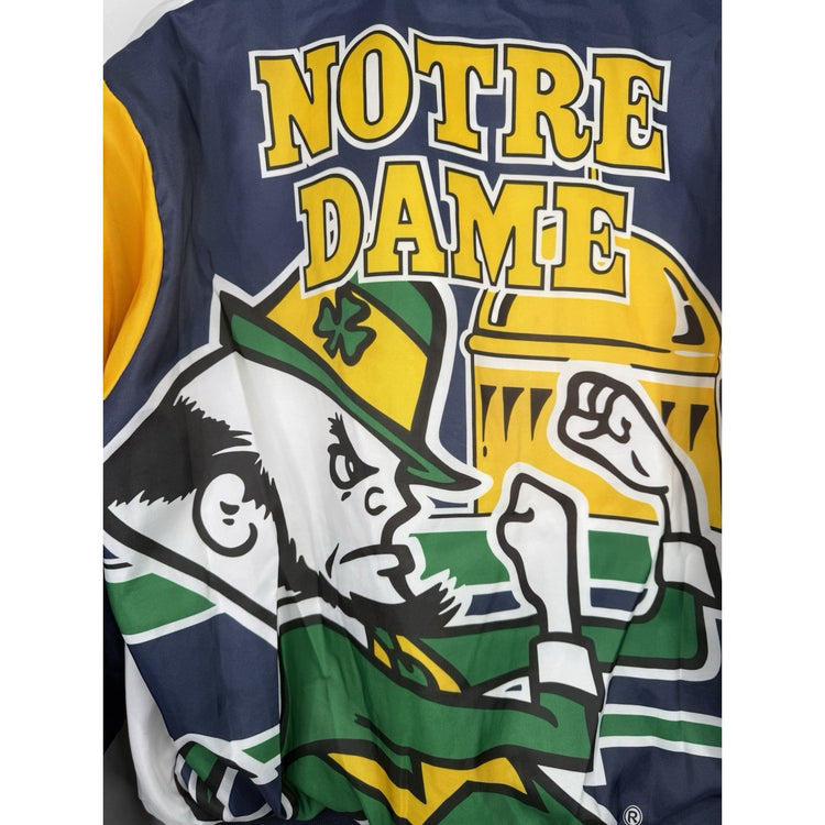 Vintage 80s University Of Notre Dame Chalkline Jacket Size L