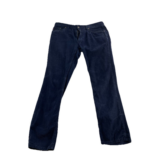 Mens Polo Ralph Lauren Size 35X30 Navy Blue Corduroy Varick Slim Straight Pants