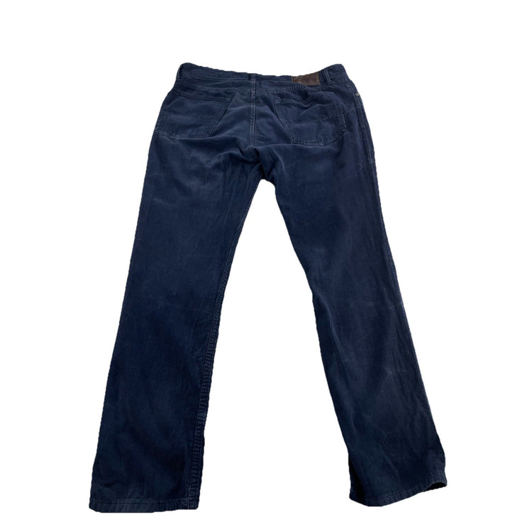 Mens Polo Ralph Lauren Size 35X30 Navy Blue Corduroy Varick Slim Straight Pants