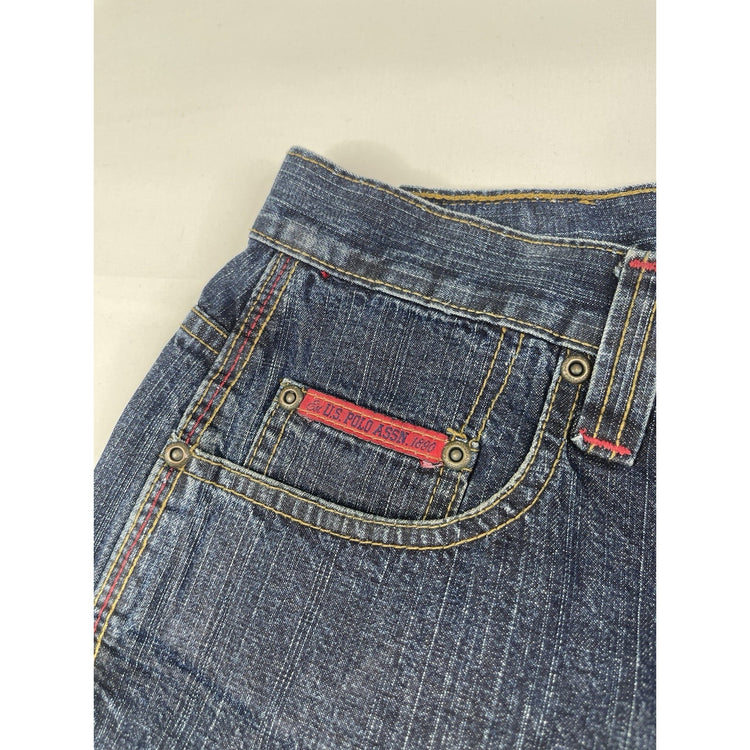 Men’s U.S Polo Assn. Cargo Dark Blue Wash Denim Shorts 34x13