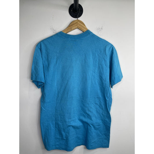 Men’s Vintage 90s Harley Davidson Blue Graphic Short Sleeve T Shirt Sz M
