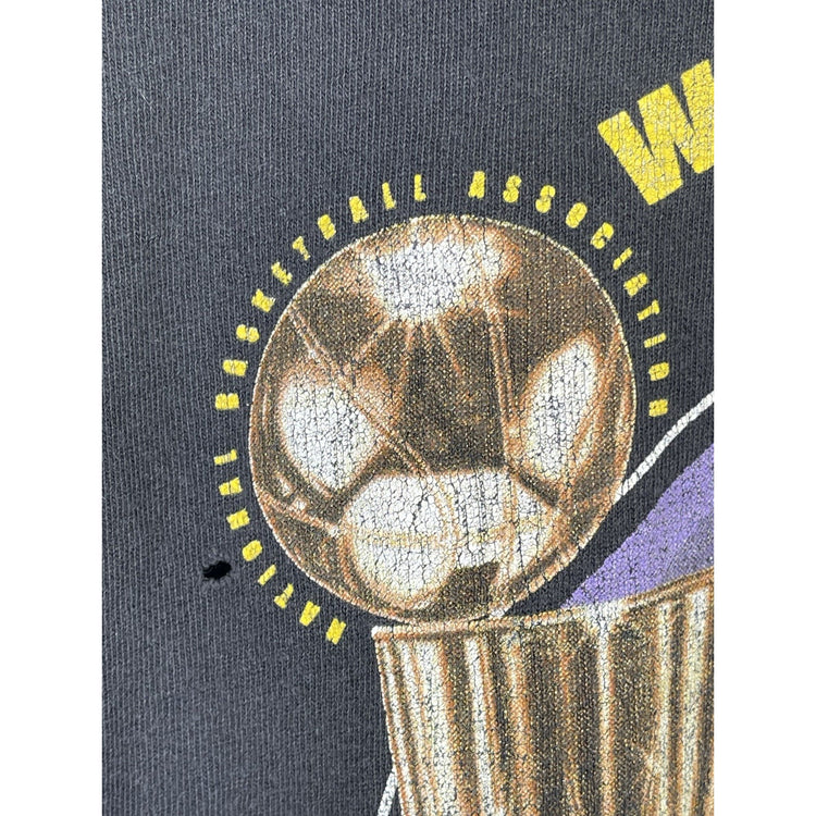 Vintage 2000’s Mens Puma LA Lakers WCC NBA Finals Black T-shirt Sz XL