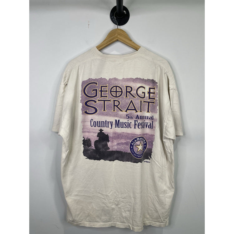 VINTAGE 1997 George Strait Shirt Mens 2XL 5th Annual Country Music Festival