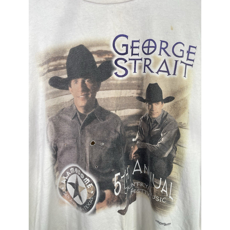 VINTAGE 1997 George Strait Shirt Mens 2XL 5th Annual Country Music Festival