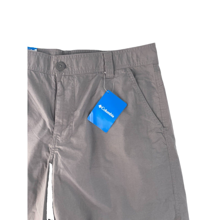 Mens Columbia Sportswear NWT Gray Regular Fit Hiking Outdoor Shorts SIZE 36