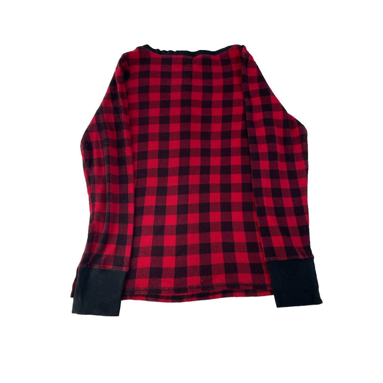 Womens Victorias Secret Black & Red Plaid Sleep Shirt Size XL
