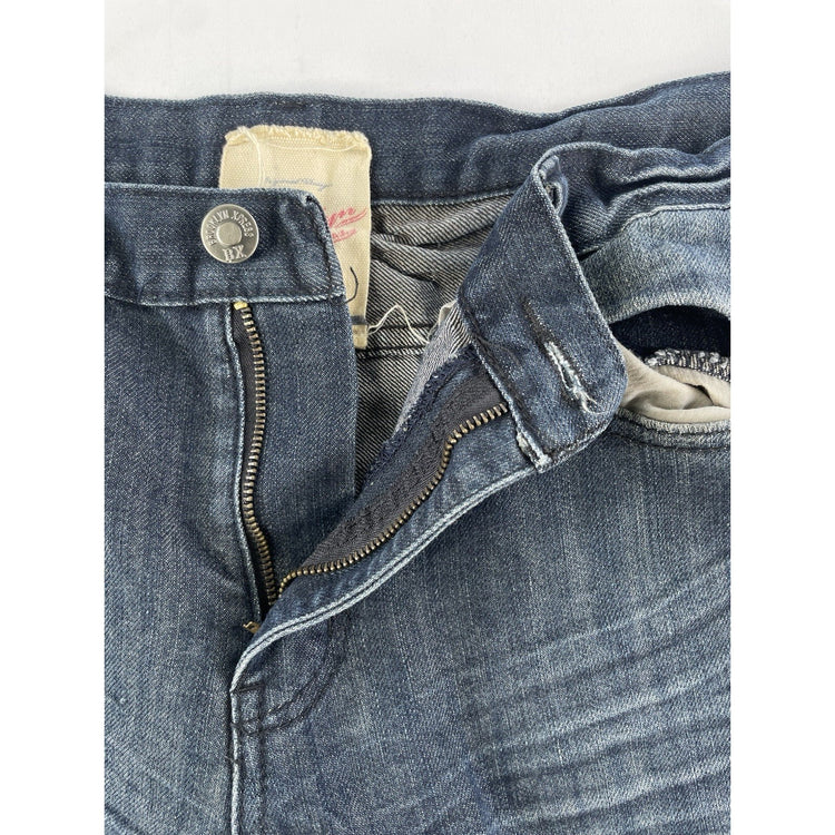 Mens Y2K Brooklyn Xpress Dark Blue Stright Fit Denim Jeans Size 36