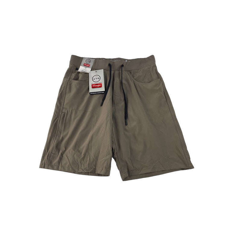 Mens Wrangler Brown 9” Inseam Active Performance Comfort Shorts Size 30