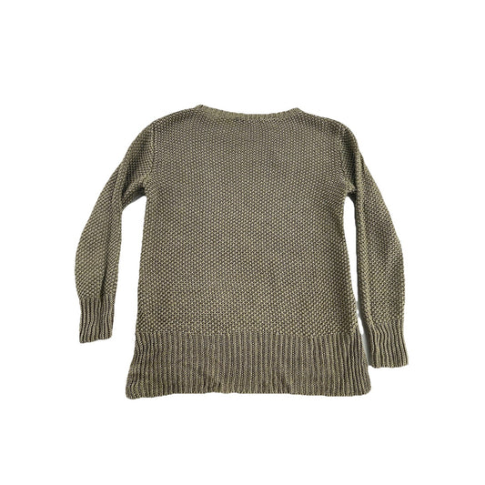 Womens 2010s Ralph Lauren Open Knit Linen Crewneck Sweater Size S