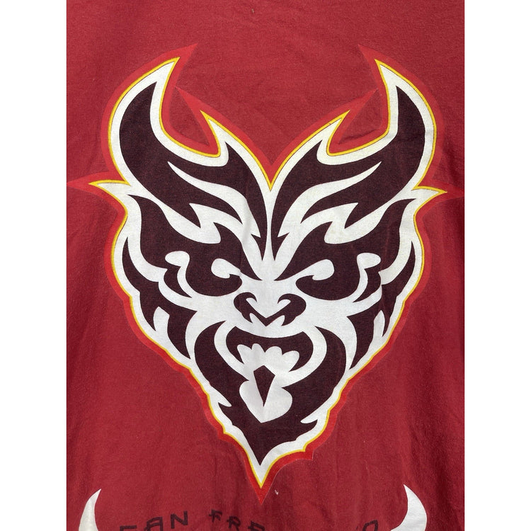Vintage 2000 San Francisco Demons Shirt Mens Large Red XFL Football Graphic Tee Y2K 3xl