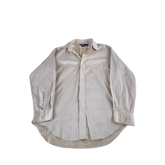 Mens Polo Ralph Lauren ‘Andrew’ Tan Dress Shirt Size 15