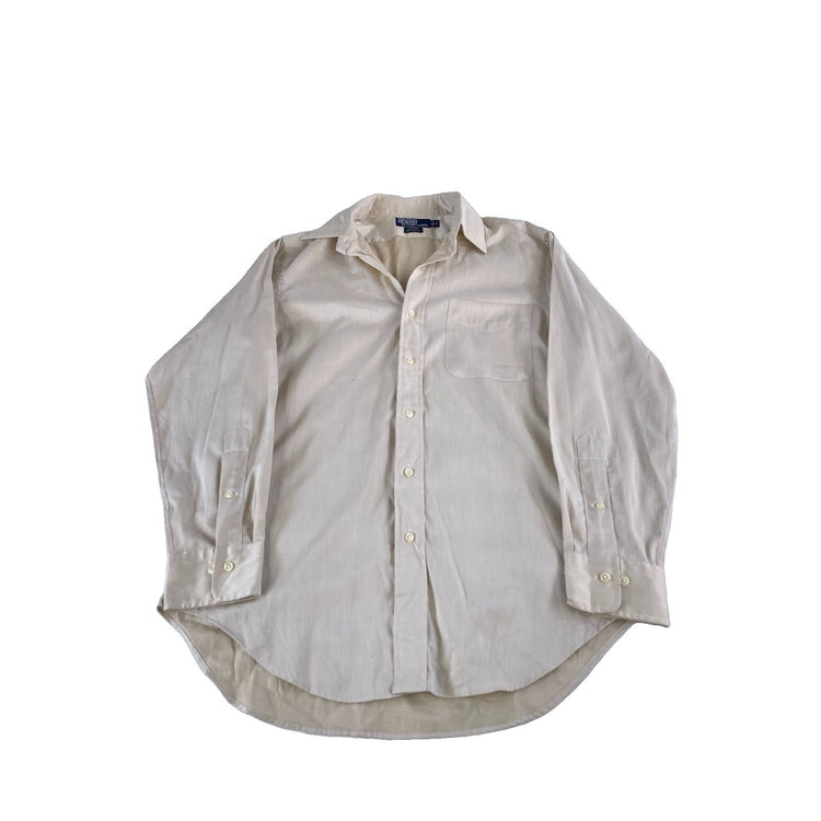 Mens Polo Ralph Lauren ‘Andrew’ Tan Dress Shirt Size 15