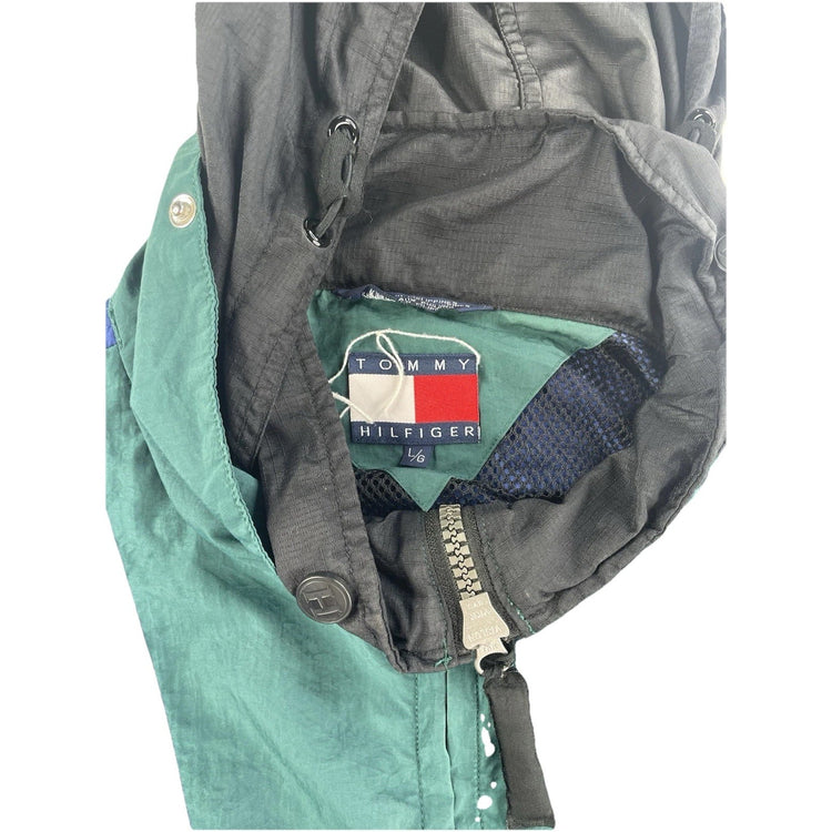 Tommy Hilfiger Men L/g Blue And Black Snow Coat