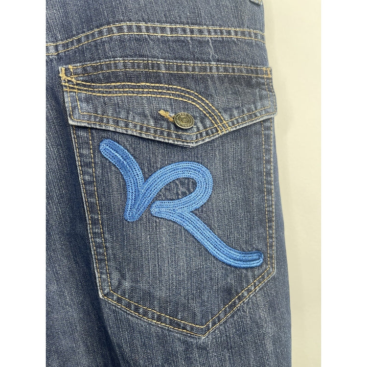 Y2k Mens RocaWear Blue Denim Jean Short Sz 42