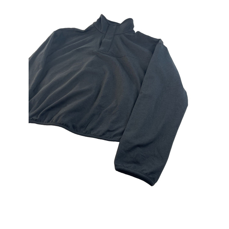 Women's Vuori Black Snap-Front Pullover Long Sleeve Shirt Size S