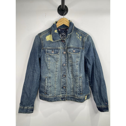 Tommy Hilfiger Denim Jacket Men Size Large