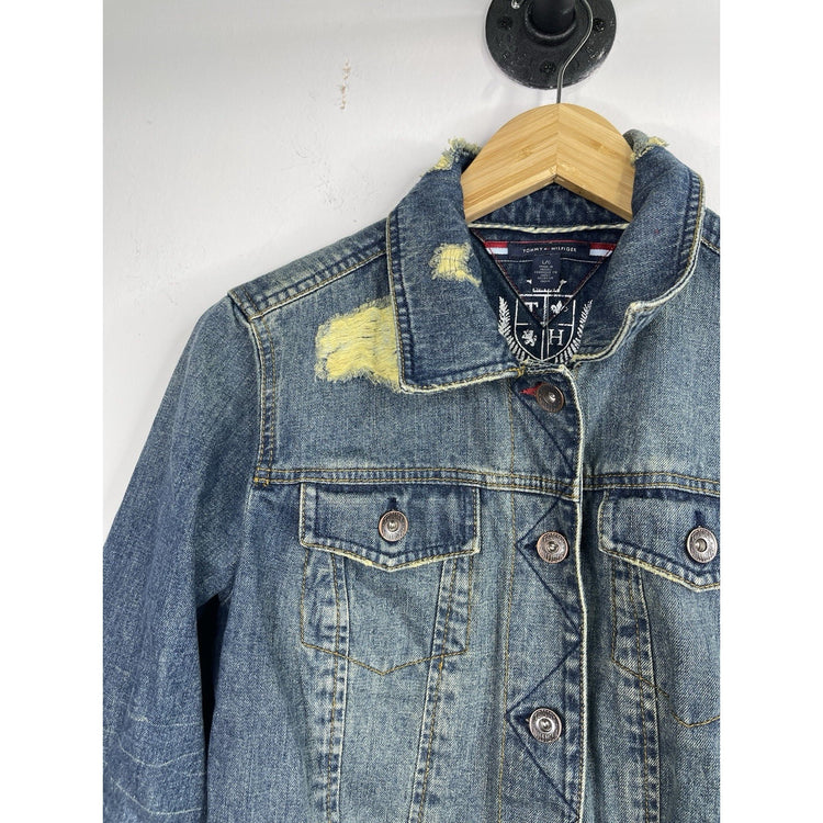 Tommy Hilfiger Denim Jacket Men Size Large