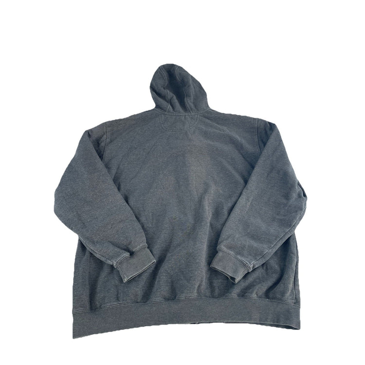 Mens Carhartt Basic Dark Gray Full Zip Hooded Jacket Size Xl