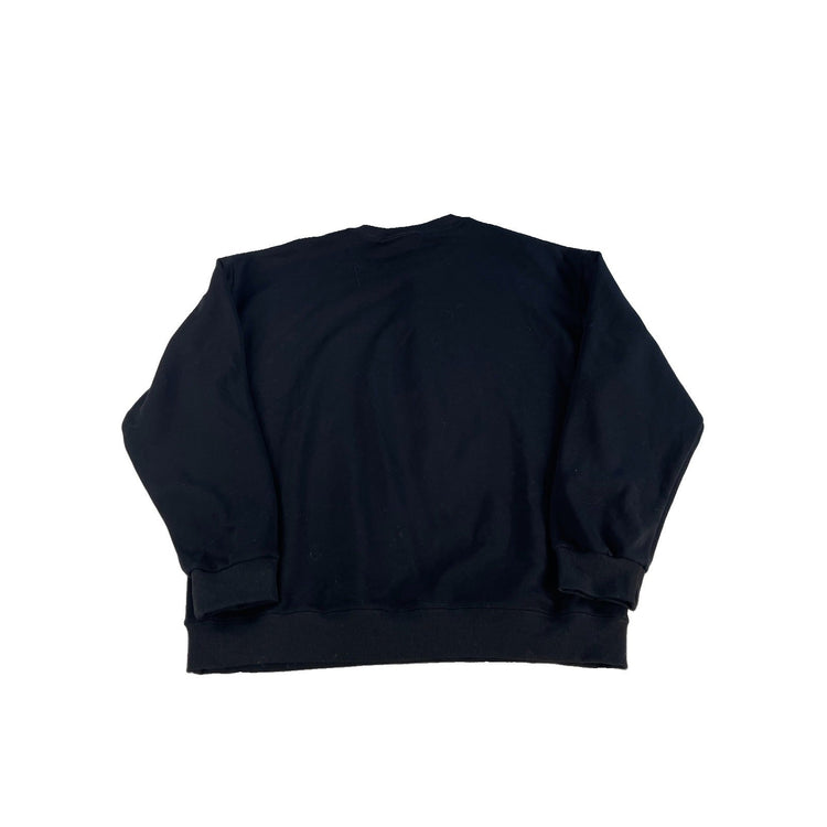 Womens Alo Yoga Black Performance Crewneck Sweatshirt Size XL