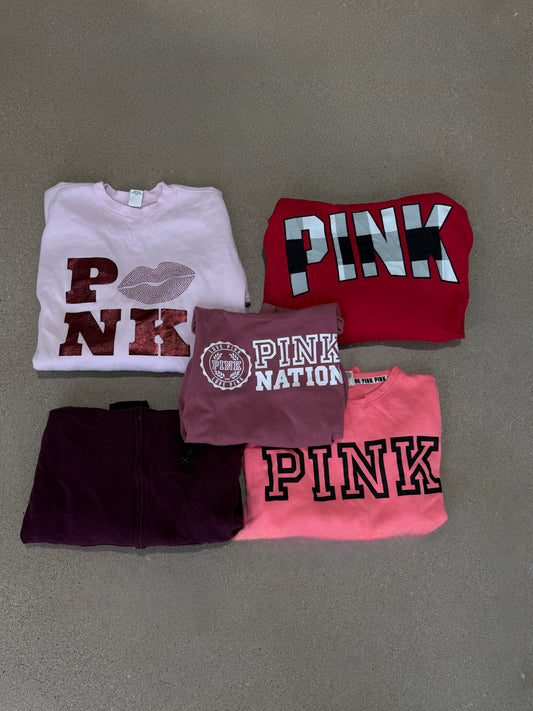 Pink Victoria Secret Jackets and Hoodies 30 Item Y2K Lot