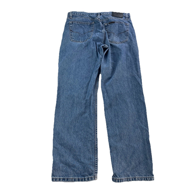 Mens Harley Davidson Genuine Motorclothes Straight Blue Jeans Size 34x30