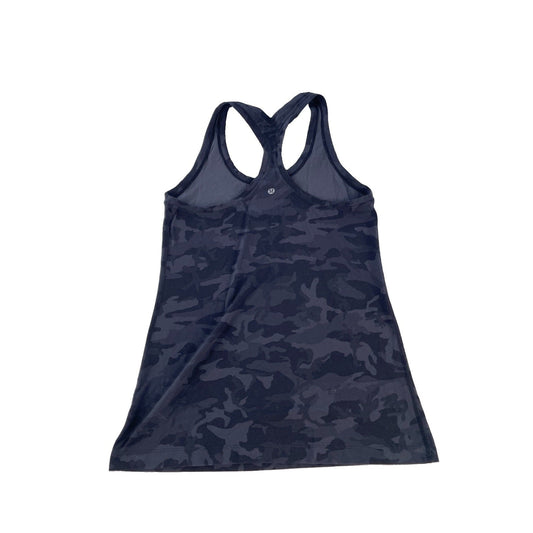 Womens Lululemon Dark Gray Camo Workout Yoga Tank Top Size L