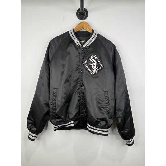 VINTAGE MENS MLB WHITE SOX BASEBALL “CHALK LINE” JACKET