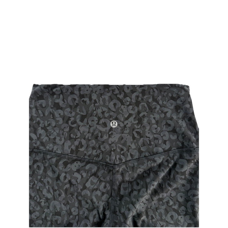 Womens Lululemon Align High-rise Leggings Size 6 Black Leopard Print