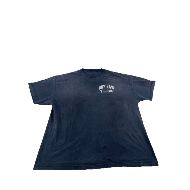 Mens Outlaw Threadz Dark Gray T Shirt Size 2XL