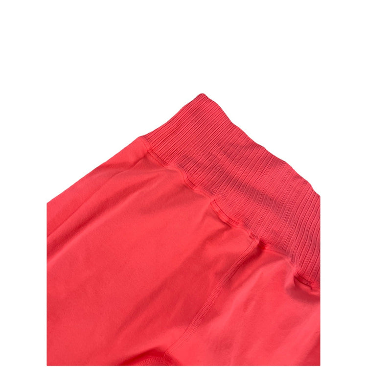 Womens Free People FP Movement Neon Coral Pink Ribbed Leggings Size M/L