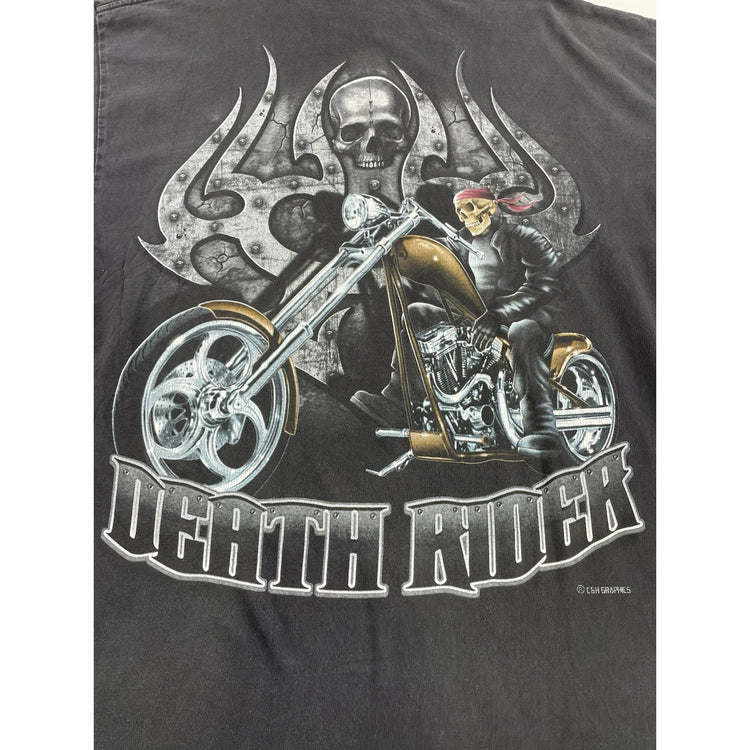 Men’s Vintage CH Gold Series  Death Rider Black Tee Size Xl