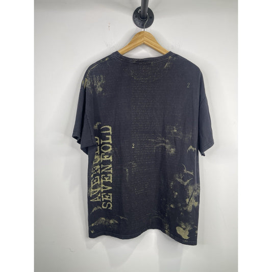 Men’s Vintage Avenged Sevenfold Skeleton All Over Print T Shirt Sz XL