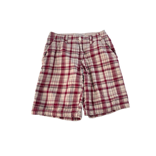 Men’s Areopostale Red Multicolor Plaid Shorts Size 29