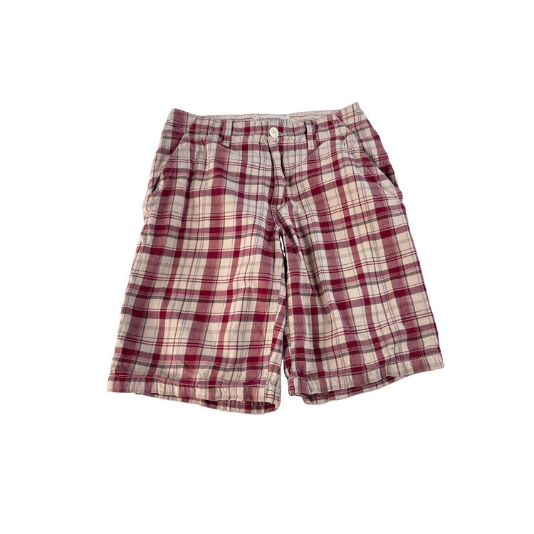 Men’s Areopostale Red Multicolor Plaid Shorts Size 29
