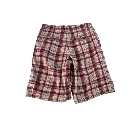 Men’s Areopostale Red Multicolor Plaid Shorts Size 29