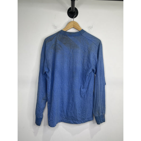 Men’s Vintage Blue Dallas Cowboys Graphic Print Long Sleeve Sz Large