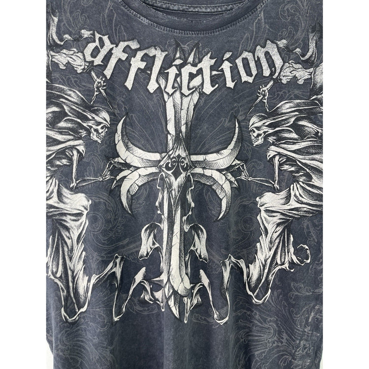 Mens Affliction Y2k T-shirt Size M
