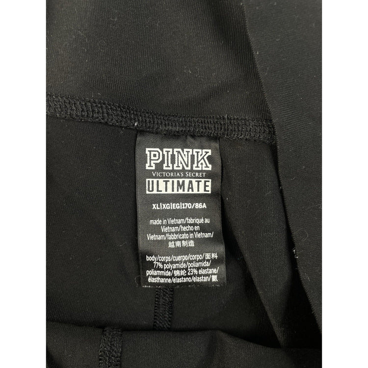 Women’s PINK Ultimate Black Leggings Size XL